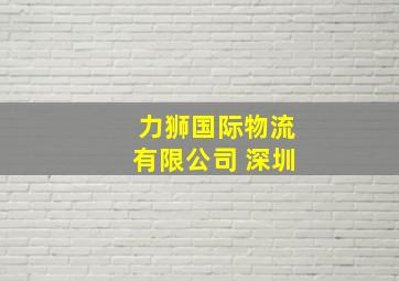 力狮国际物流有限公司 深圳